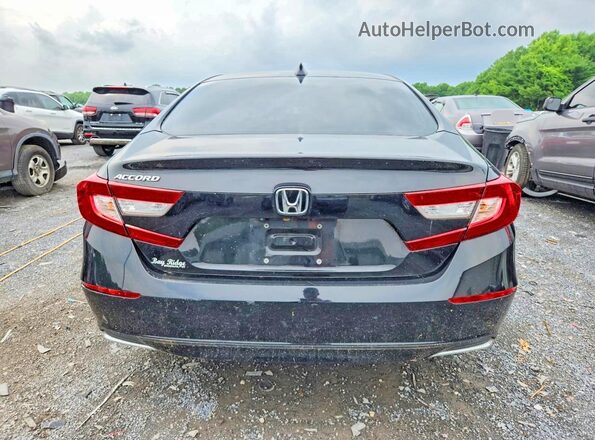 1HGCV1F1XJA169802 2018 HONDA ACCORD Black Widok wnętrza z przodu