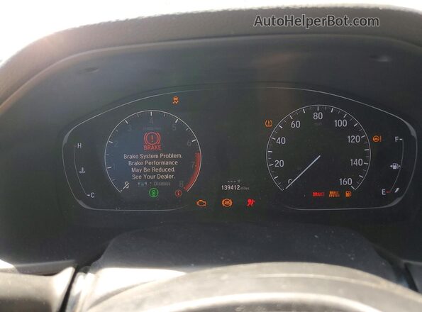 1HGCV1F1XKA017620 2019 HONDA ACCORD White Vista del cuadro de instrumentos
