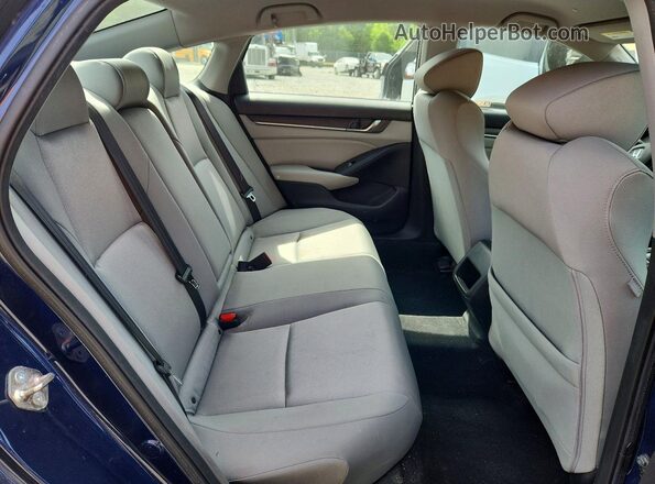1HGCV1F1XKA021313 2019 HONDA ACCORD Blue Հետևի նստատեղերի տեսք