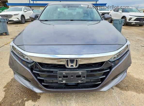 1HGCV1F1XKA025832 2019 HONDA ACCORD Gray Widok z przodu