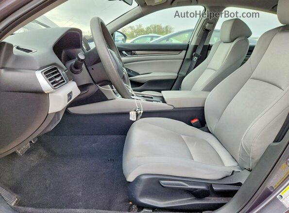 1HGCV1F1XKA025832 2019 HONDA ACCORD Gray Widok wnętrza z przodu