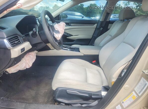 1HGCV1F1XKA029153 2019 HONDA ACCORD Серый Вид салона спереди