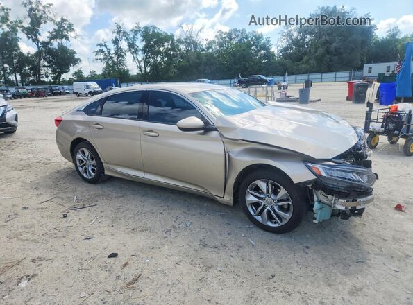 1HGCV1F1XKA029153 2019 HONDA ACCORD Серый Передняя правая четверть