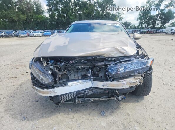 1HGCV1F1XKA029153 2019 HONDA ACCORD Серый Вид спереди