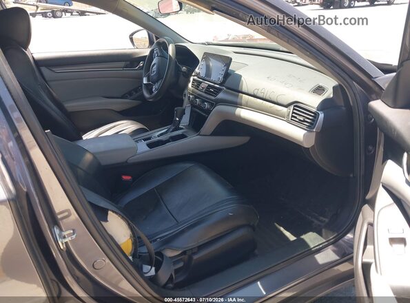 1HGCV1F1XKA047894 2019 HONDA ACCORD Gray Սալոնի դիմացի տեսք