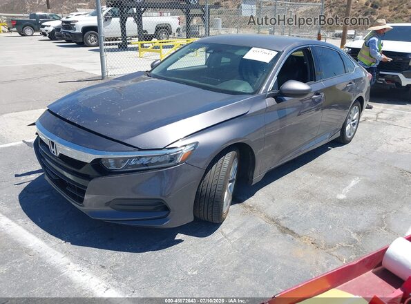 1HGCV1F1XKA047894 2019 HONDA ACCORD Gray Առջևի ձախ երեք քառորդ տեսարան