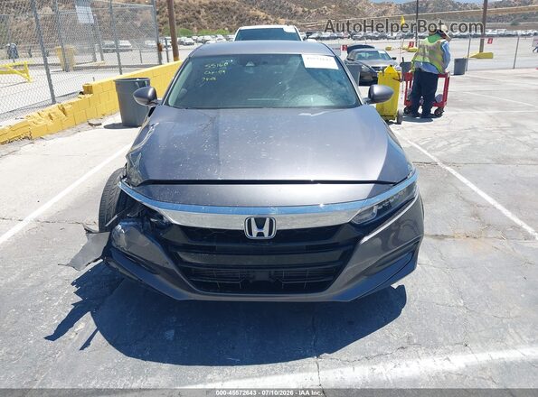 1HGCV1F1XKA047894 2019 HONDA ACCORD Gray Առջևի վահանակի տեսք