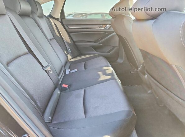 1HGCV1F1XKA137756 2019 HONDA ACCORD Black Вид задніх сидінь