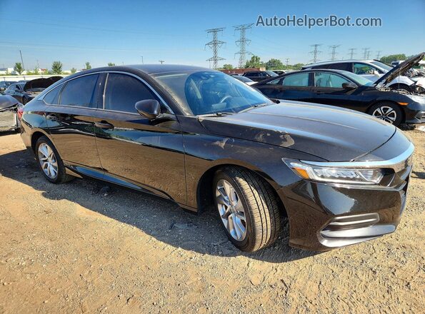 1HGCV1F1XKA137756 2019 HONDA ACCORD Black Передня права чверть