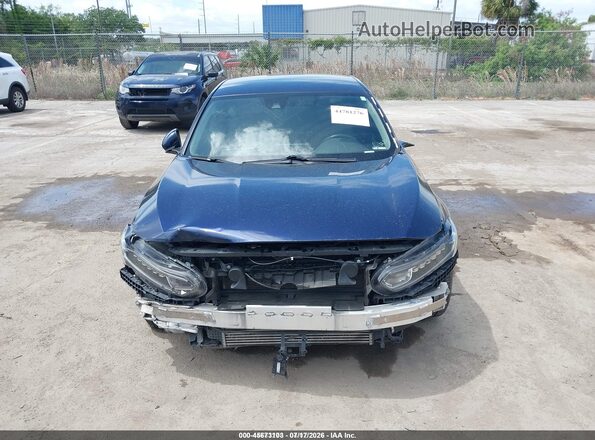1HGCV1F1XKA141550 2019 HONDA ACCORD Blue ხელსაწყოთა პანელის ხედი