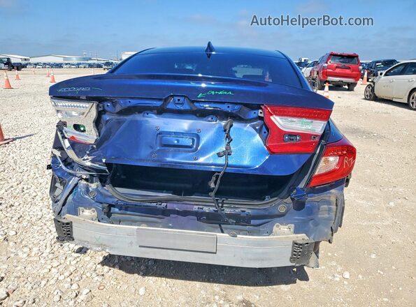 1HGCV1F1XLA085210 2020 HONDA ACCORD Синий Вид сзади