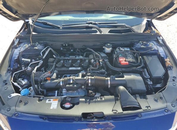 1HGCV1F1XLA085210 2020 HONDA ACCORD Синий Вид задней части салона
