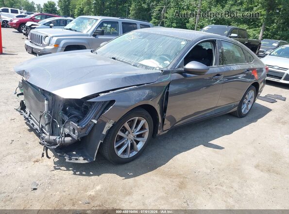 1HGCV1F1XMA053536 2021 HONDA ACCORD Gray Przód lewy