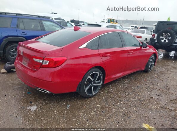 1HGCV1F30JA031655 2018 HONDA ACCORD Red Trasero derecho