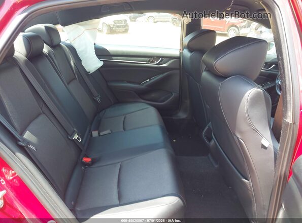 1HGCV1F30JA110761 2018 HONDA ACCORD Red Вид наклейки з VIN-кодом