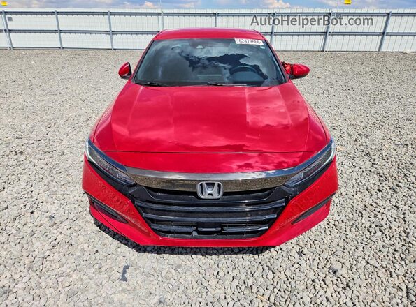 1HGCV1F30JA131464 2018 HONDA ACCORD Красный Вид спереди