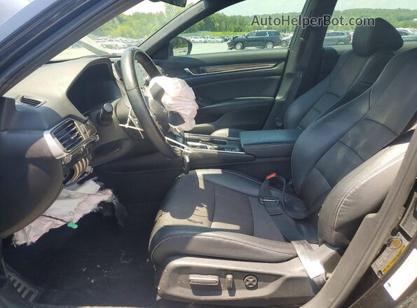 1HGCV1F30JA142495 2018 HONDA ACCORD Black Front interior view