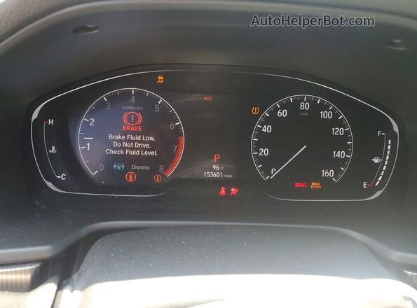 1HGCV1F30JA142495 2018 HONDA ACCORD Black Instrument cluster view