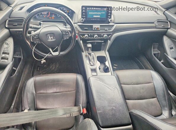 1HGCV1F30JA143985 2018 HONDA ACCORD Black Vista del salpicadero
