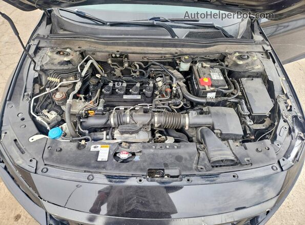 1HGCV1F30JA143985 2018 HONDA ACCORD Black Vista interior trasera