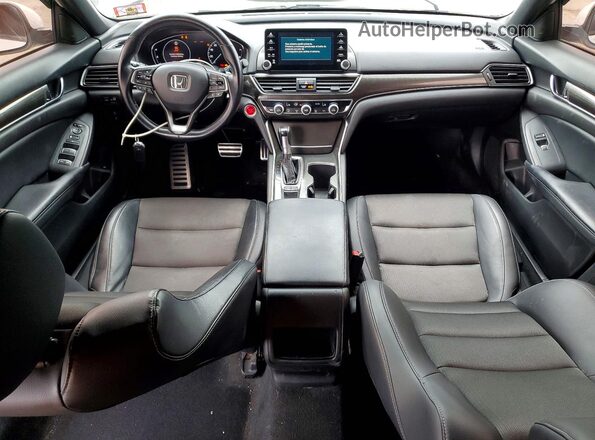 1HGCV1F30JA153769 2018 HONDA ACCORD White Widok deski rozdzielczej