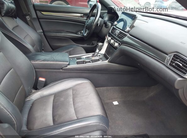 1HGCV1F30JA218944 2018 HONDA ACCORD Red Սալոնի դիմացի տեսք