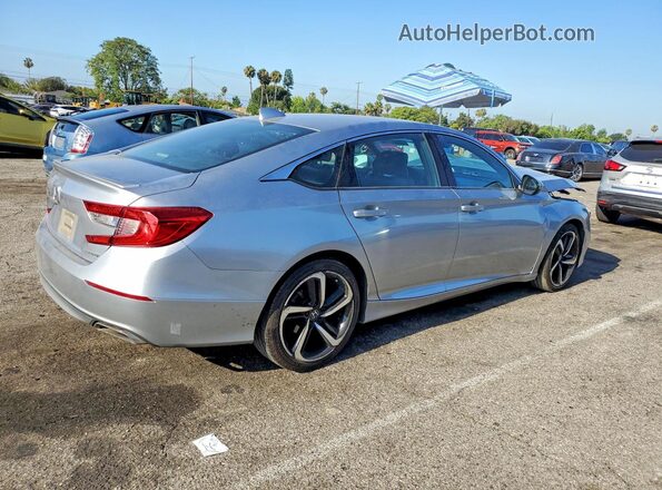 1HGCV1F30JA243875 2018 HONDA ACCORD Silver Rear right