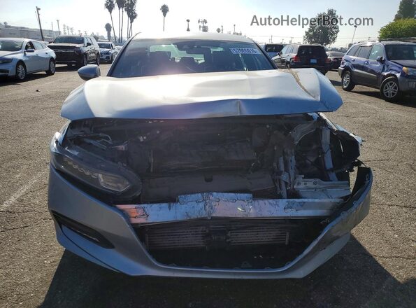 1HGCV1F30JA243875 2018 HONDA ACCORD Silver Front view