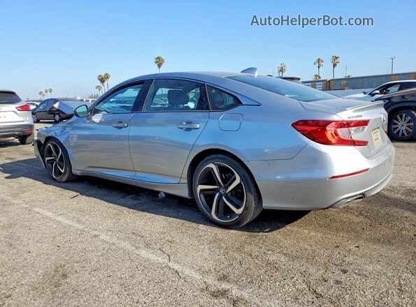 1HGCV1F30JA243875 2018 HONDA ACCORD Silver Rear left