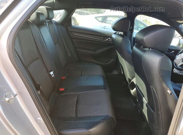 1HGCV1F30JA243875 2018 HONDA ACCORD Silver Rear seats view