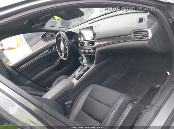 1HGCV1F30JA263589 2018 HONDA ACCORD Gray Vista interior delantera
