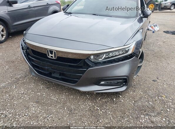 1HGCV1F30JA263589 2018 HONDA ACCORD Gray 