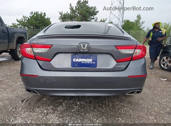 1HGCV1F30JA263589 2018 HONDA ACCORD Gray 