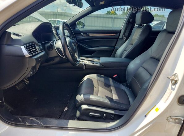 1HGCV1F30KA009169 2019 HONDA ACCORD White Widok wnętrza z przodu