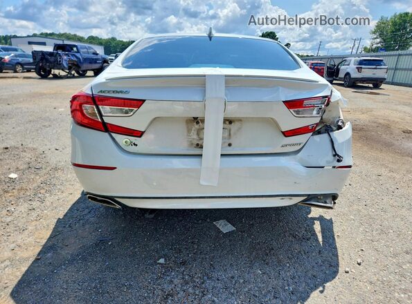 1HGCV1F30KA009169 2019 HONDA ACCORD White Widok z tyłu