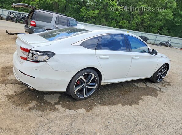 1HGCV1F30KA009446 2019 HONDA ACCORD White Задня права чверть