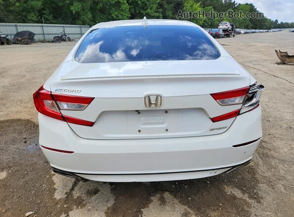 1HGCV1F30KA009446 2019 HONDA ACCORD White Вид ззаду