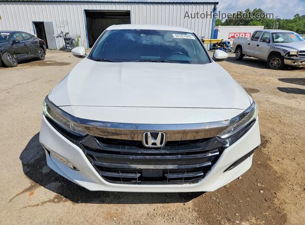 1HGCV1F30KA009446 2019 HONDA ACCORD White Вид спереду