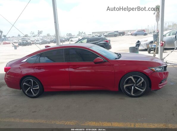 1HGCV1F30KA012136 2019 HONDA ACCORD Red Rear interior view