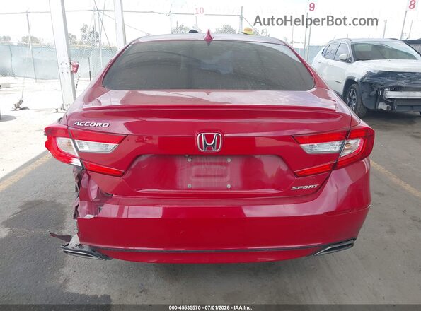 1HGCV1F30KA012136 2019 HONDA ACCORD Red 