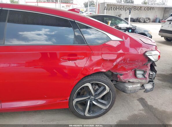 1HGCV1F30KA012136 2019 HONDA ACCORD Red 