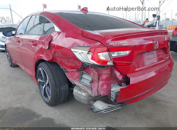 1HGCV1F30KA012136 2019 HONDA ACCORD Red 