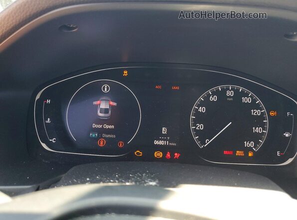 1HGCV1F30KA031091 2019 HONDA ACCORD Black ხელსაწყოთა პანელის ხედი