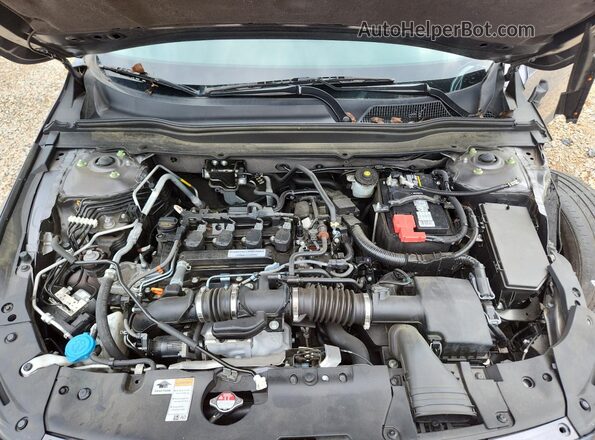 1HGCV1F30KA031124 2019 HONDA ACCORD Gray Вид задньої частини салону