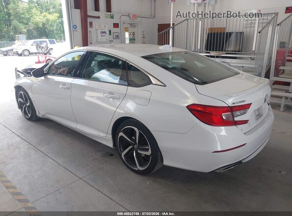 1HGCV1F30KA056945 2019 HONDA ACCORD White Задня ліва чверть