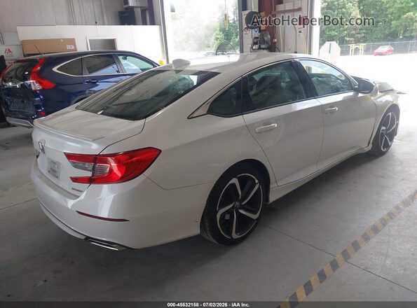 1HGCV1F30KA056945 2019 HONDA ACCORD White Задня права чверть