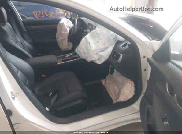1HGCV1F30KA056945 2019 HONDA ACCORD White Вид салону спереду
