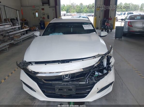 1HGCV1F30KA056945 2019 HONDA ACCORD White Вид щитка приладів