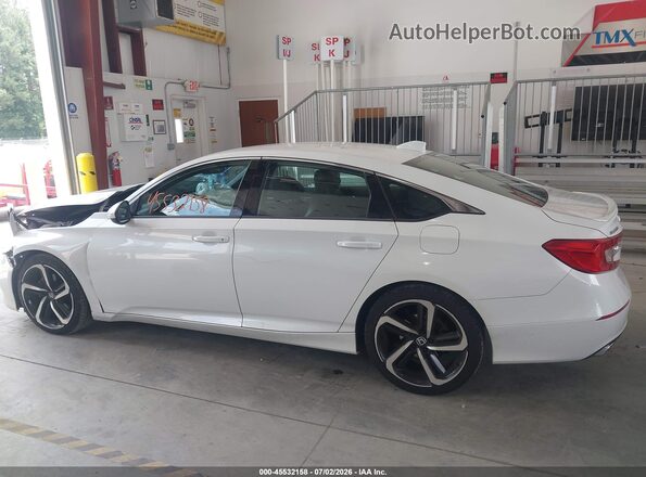 1HGCV1F30KA056945 2019 HONDA ACCORD White Панорамний вид салону 360°