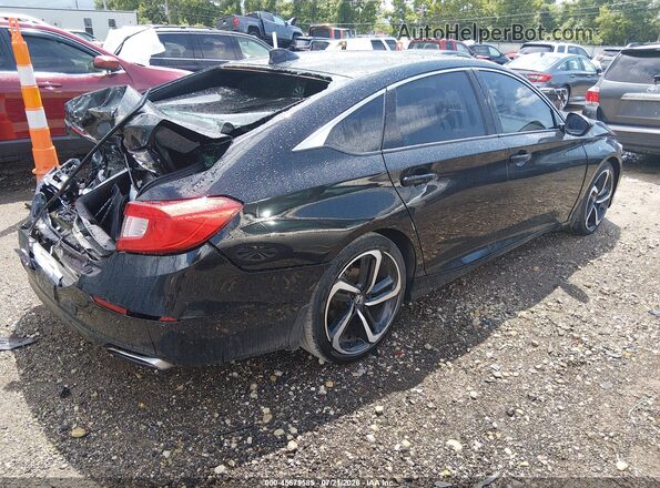 1HGCV1F30KA062423 2019 HONDA ACCORD Black Հետևի աջ
